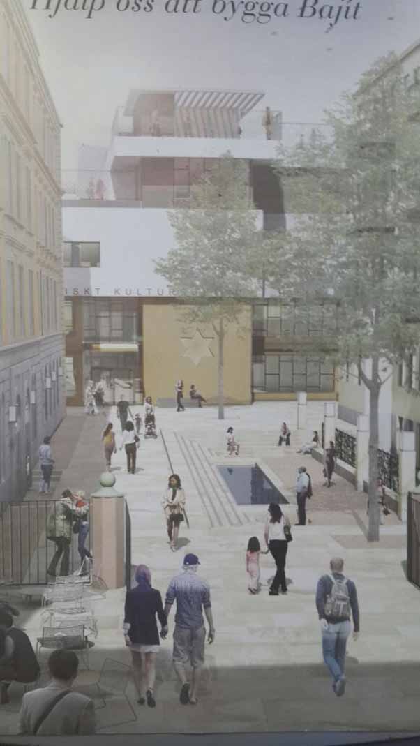 סיור מקצועי בפרויקט בניית מרכז חדש לקהילה היהודית בשטוקהולם, פתיחה משוערת ינואר 2016