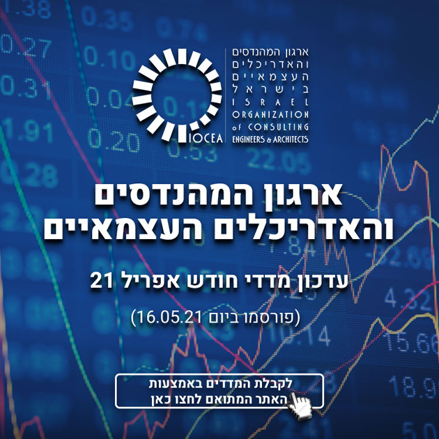 עדכון מדדי חודש מאי 21 (פורסמו ביום 16.05.2021)