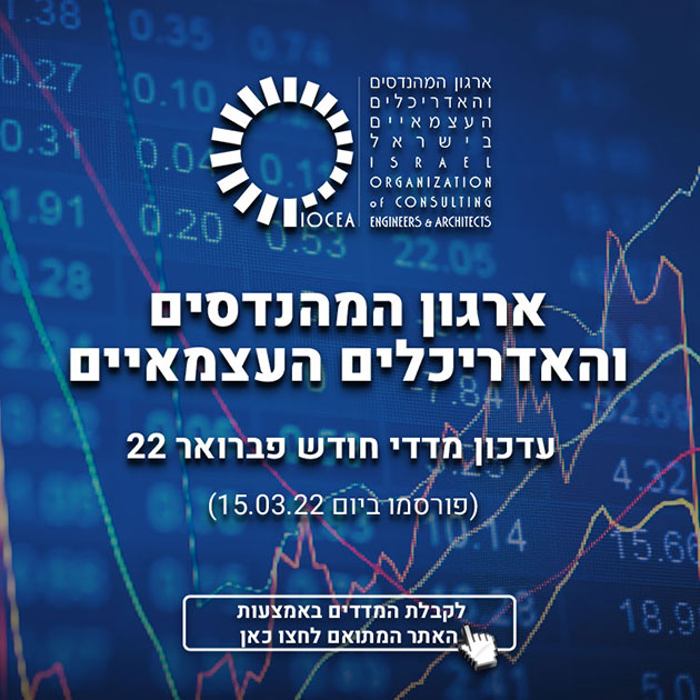  עדכון מדדי חודש פברואר 22 (פורסמו ביום 15.03.2022)