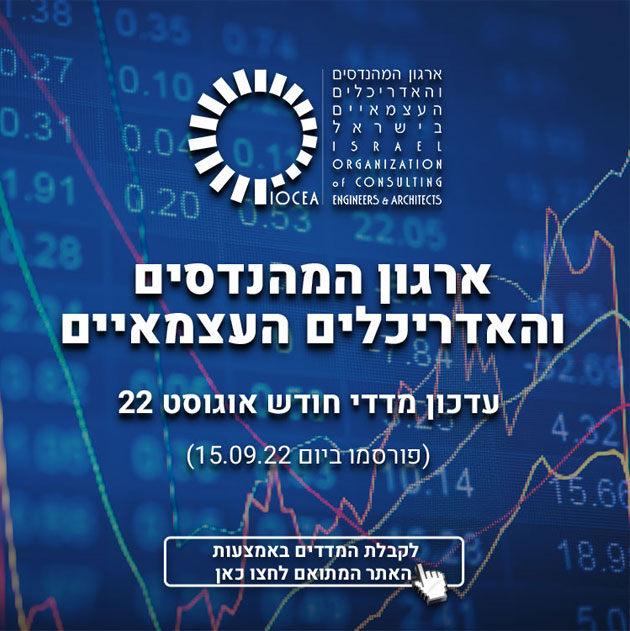 עדכון מדדי חודש אוגוסט 22 (פורסמו ביום 15.09.2022) 