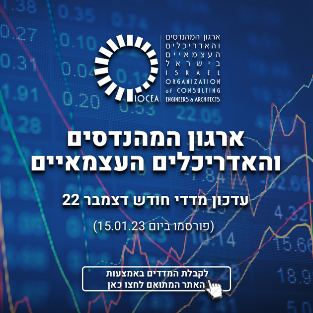 עדכון מדדי חודש דצמבר 22 (פורסמו ביום 15.01.2023)